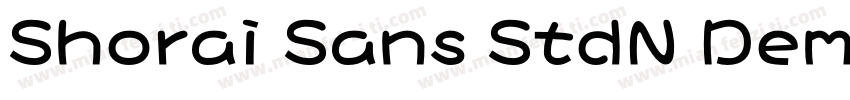 Shorai Sans StdN Demi字体转换
